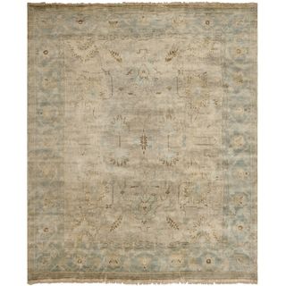 Safavieh Hand knotted Oushak Brown/ Blue Wool Rug (9' x 12') Safavieh 7x9   10x14 Rugs