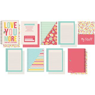 Love You More/Girl Circle Journal With Pen 5"X7"  American Crafts Journals & Record Books