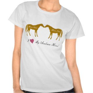 Arabian Horses T Shirt   I Love My Arabian Horses