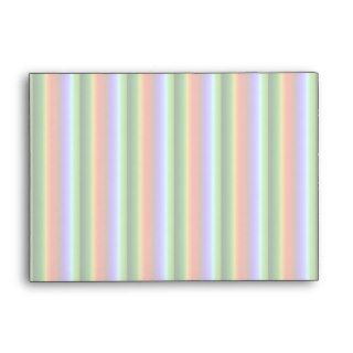 Rainbow Stripes. Fun Multi color Pattern. Envelopes