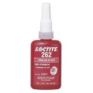 Loctite LOC26231 262 Medium High Strength Threadlocker, Red Cyanoacrylate Adhesives