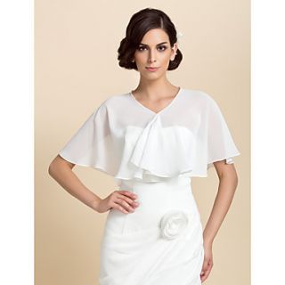 Short Sleeve Chiffon Special Occasion Jacket/Wedding Wrap(More Colors)