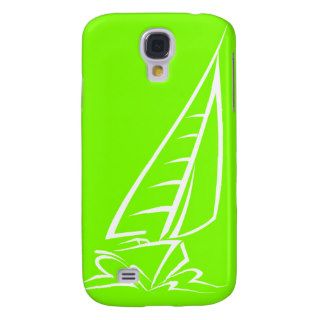 Chartreuse, Neon Green Sailing Samsung Galaxy S4 Cases
