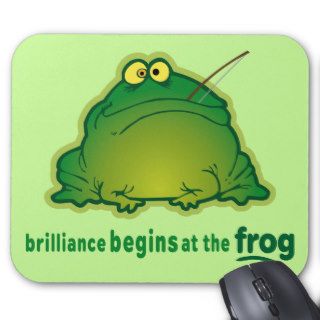 Begin At The Frog Funny Orchestra Joke Mouse Pad