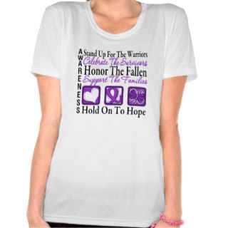 Stand Up Celebrate Honor Collage Pancreatic Cancer Shirts
