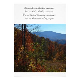 The beautiful Blue Ridge Mountains during Fall Announcement