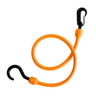 The Perfect Bungee 24 in. Polyurethane Fixed End Bungee Cord with Molded Nylon Hook and Clip PC24FENG