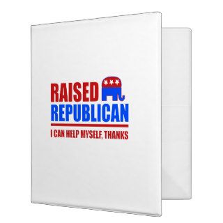 Raised Republican. I can help myself. Binder