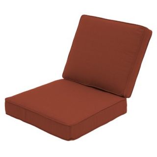 Outdoor Patio Cushion Set Threshold 2 Piece Orange for Club Chair and Loveseat,