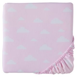 Just One You Made by Carters Pink Clouds Crib Sheet