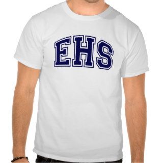 EHS   HIGH SCHOOL LETTERS BLUE TSHIRT