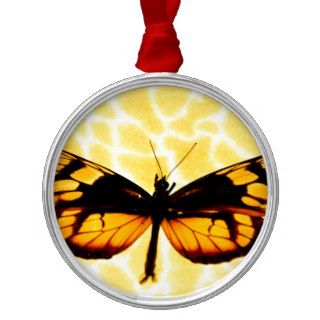 Butterflies Wings Of Gold Christmas Tree Ornaments