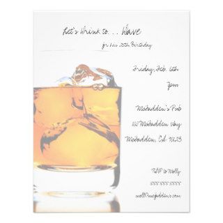 Scotch Birthday Party Invitaitons Custom Announcements