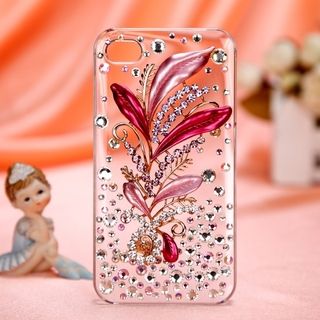 BasAcc Pink Royal Petals Diamante Case for Apple iPhone 4/ 4S BasAcc Cases & Holders