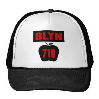 BLYN 718 Inside of Big Apple With Banner, 2 Color Mesh Hats