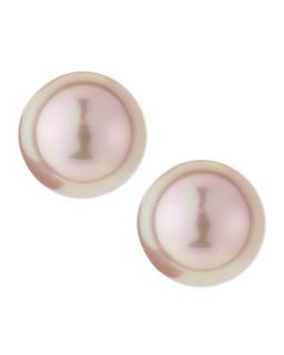 12mm Rose Pearl Stud Earrings