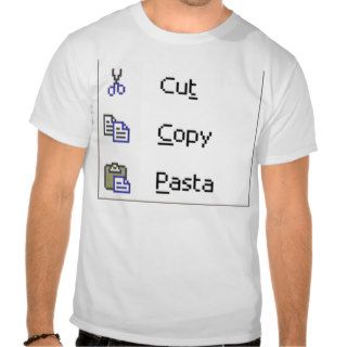Cut Copy Pasta T Shirt