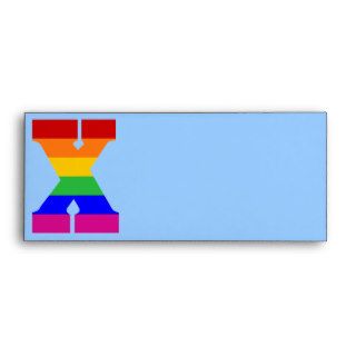 Rainbow Letter X Envelopes