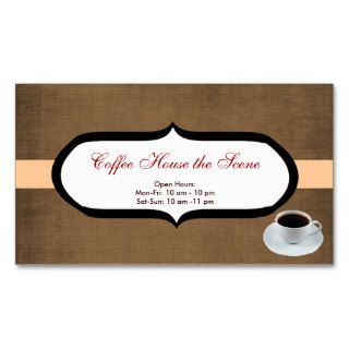 Coffee House Business Card Templates