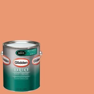 Glidden DUO 1 gal. #GLO23 01F Ripe Apricot Eggshell Interior Paint with Primer GLO23 01E