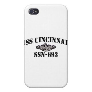 USS CINCINNATI (SSN 693) iPhone 4/4S CASES