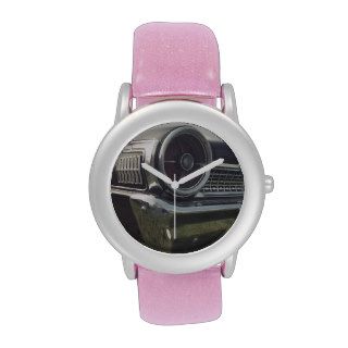 1963 Ford Galaxie Pink Glitter Strap Watch