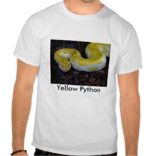 Tee Shirt,  Yellow Python   300, Yellow Python