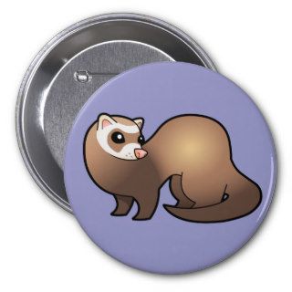 Cartoon Ferret (chocolate) Pin