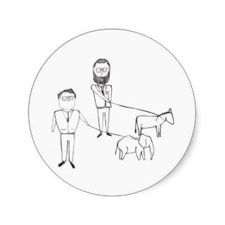 A Picture Equals 1000 Words Collection Round Sticker