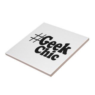 Hashtag Geek Chic Ceramic Tiles