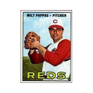1967 Topps #254 Milt Pappas/No facsimile auto /graph on card front   EX Sports Collectibles