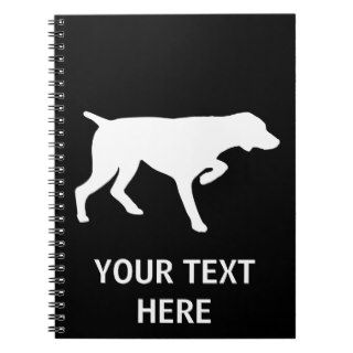 German Shorthaired Pointer silhouette Notebook