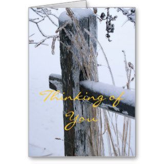 Winter Scene Thinking of You Card