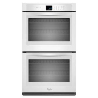 Whirlpool 30 in. Double Electric Wall Oven Self Cleaning in White WOD51EC0AW