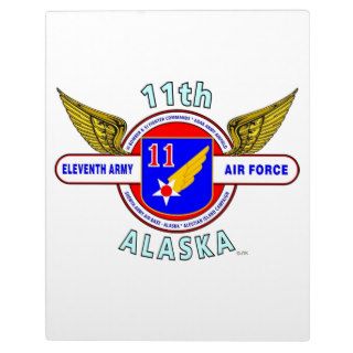 11TH ARMY AIR FORCE "ARMY AIR CORPS"  WW II PLAQUE
