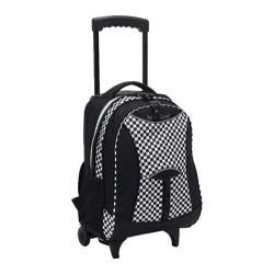 US Traveler Pacific Gear Lightweight Wheeled Backpack Checker US Traveler Rolling Backpacks