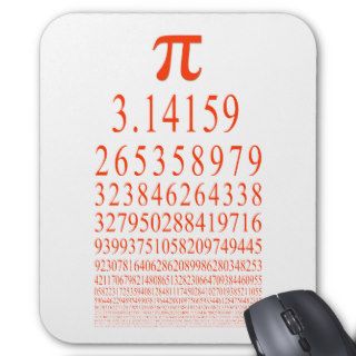 Pi Many Digits Number Mouse Pads