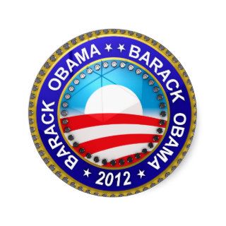 Barack Obama for president 2012 Round Sticker