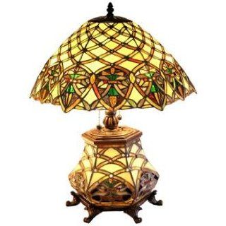 Garden Trellis Night Light Tiffany Style 26" High Table Lamp    