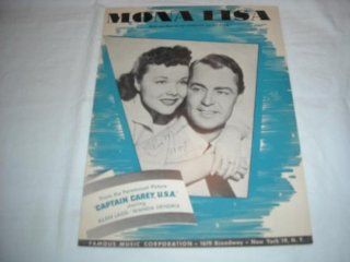 MONA LISA ALAN LADD 1949 SHEET MUSIC SHEET MUSIC 262 Music