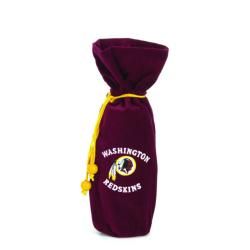 Washington Redskins 14 inch Velvet Wine Bottle Bag Football