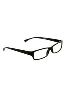 Black Rectangle Clear Lens Reader Glasses Clothing