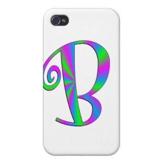 Monogram Letter B Fun Cover For iPhone 4