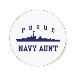 Navy Aunt Stickers