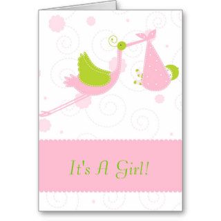 Baby Girl Shower Greeting Cards