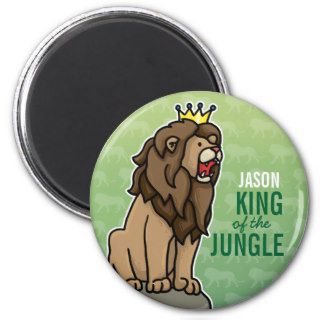 Lion King of the Jungle, Add Child's Name Magnet