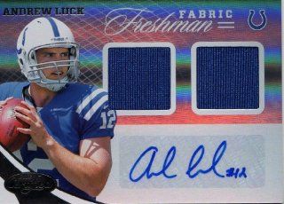 2012 Certified Freshman Fabric #316 Andrew Luck Rc. Autograph /299 at 's Sports Collectibles Store