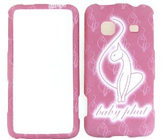 SAMSUNG GALAXY PREVAIL M820 BABY PHAT PINK CAT LICENSED CASE SNAP ON PROTECTOR ACCESSORY Cell Phones & Accessories