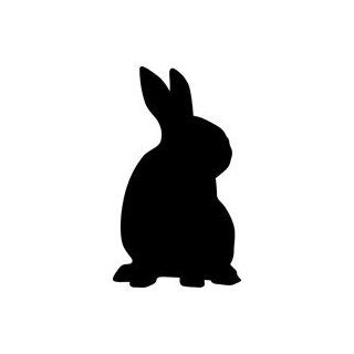Listening Rabbit Stencil   24 inch (at longest point)   10 mil medium duty