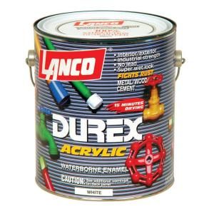 Lanco Durex 1 gal. Pastel White Paint DE732 4